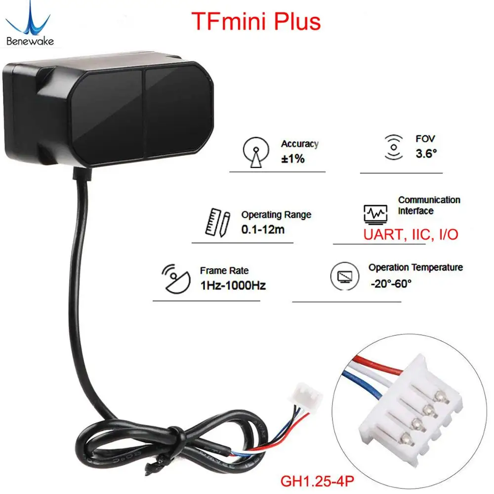 2PCS TFmini Plus Lidar Range F - Home Automation Arduino 评论和价格