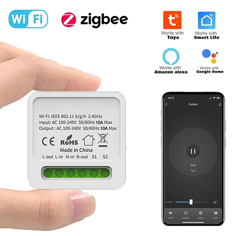 Tuya 16A Mini Wifi Smart Switc - Diy Home Automation Controller 评论和价格