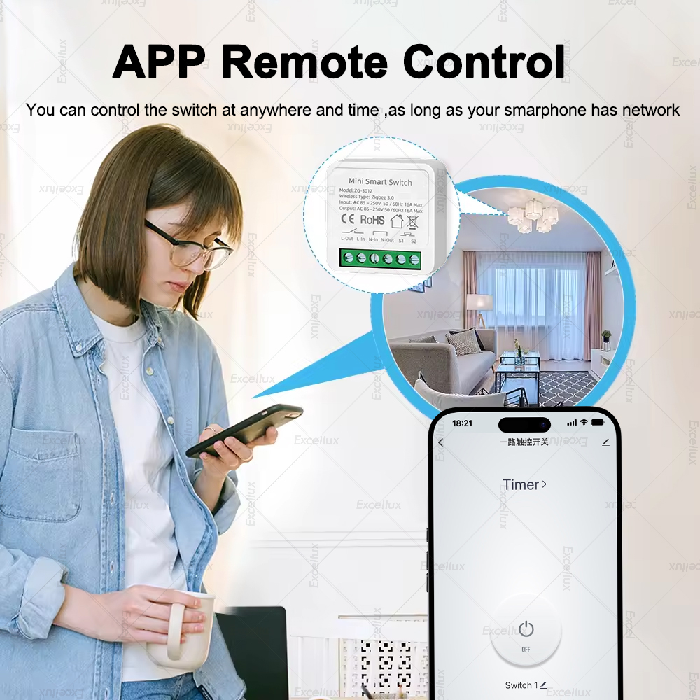 16A Zigbee 3.0 Mini Smart DIY  - Smart Home Automation Diy 评论和价格