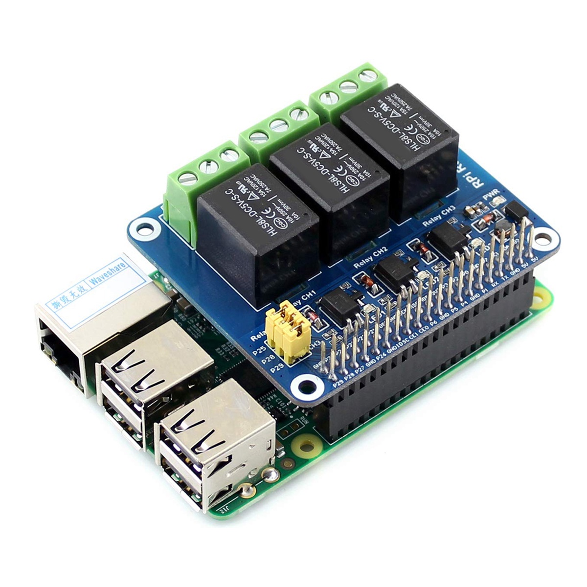 Waveshare 5V 3-Channel Relay M - Pi Zero W Board 评论和价格